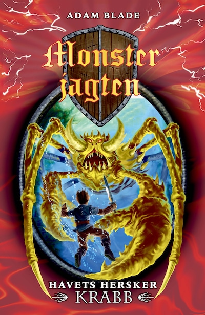 Monsterjagten (25) Havets hersker Krabb – omslag til lydbogen af Adam Blade