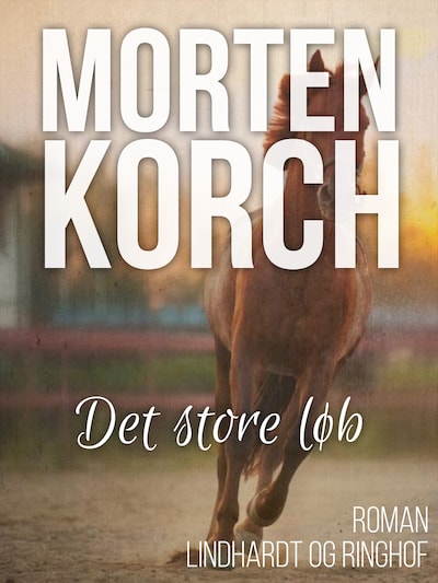 Det store løb – omslag til lydbogen af Morten Korch