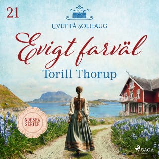Evigt farväl – omslag till ljudboken av Torill Thorup