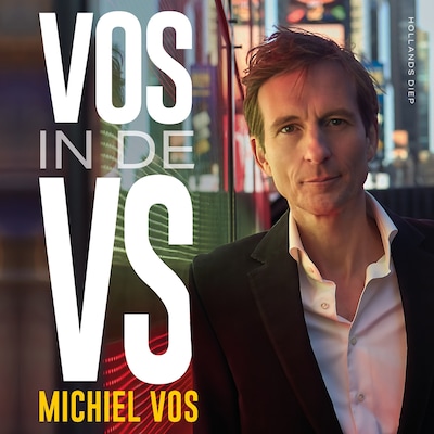 Vos in de VS – omslag van het luisterboek van Michiel Vos