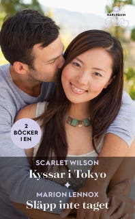 Kyssar i Tokyo / Släpp inte taget – omslag till ljudboken av Marion Lennox,Scarlet Wilson