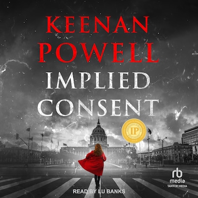 Implied Consent – omslag til lydbogen af Keenan Powell