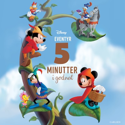 Fem minutter i godnat - Disney-eventyr – omslag til lydbogen af Disney