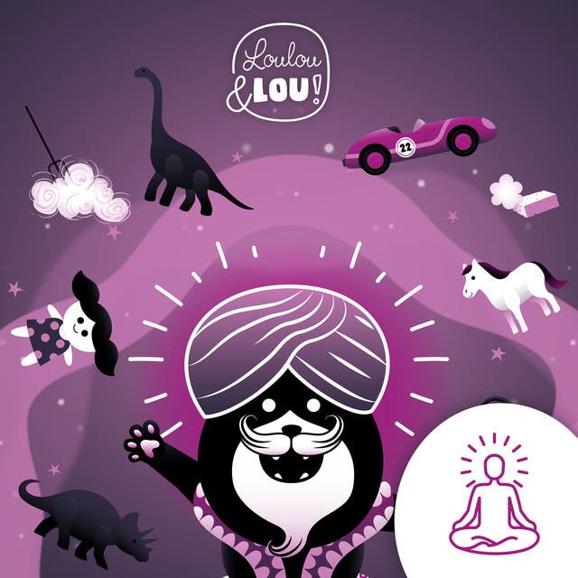 Dino wereld - Visualisatie – omslag van het luisterboek van Loulou en Lou