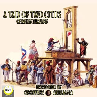 A Tale of Two Cities – omslag van het luisterboek van Charles Dickens