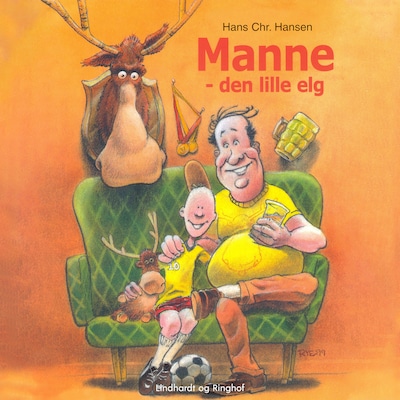 Manne - den lille elg – omslag til lydbogen af Hans Christian Hansen