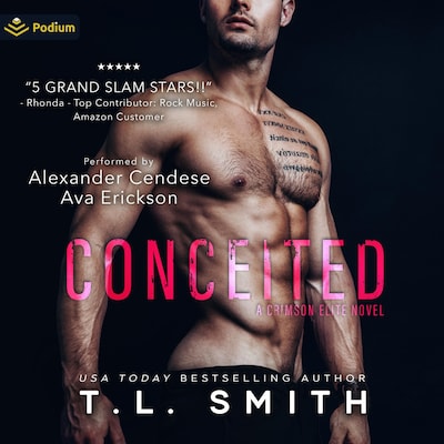 Conceited – omslag til lydbogen af T.L. Smith