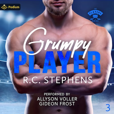 Grumpy Player – omslag til lydbogen af R.C. Stephens