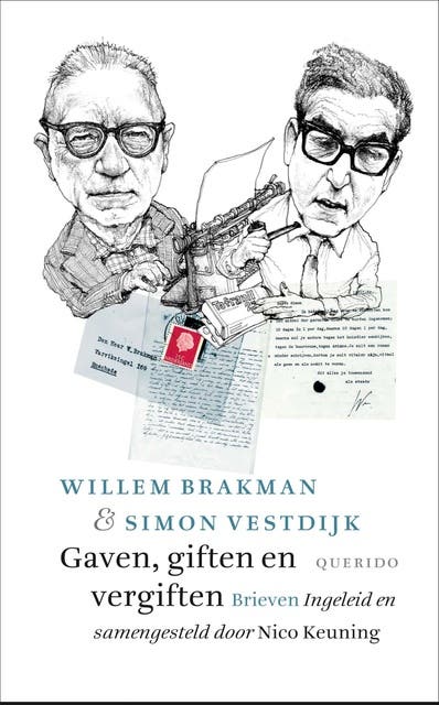 Gaven, giften en vergiften: Brieven – omslag van het luisterboek van Simon Vestdijk,Willem Brakman