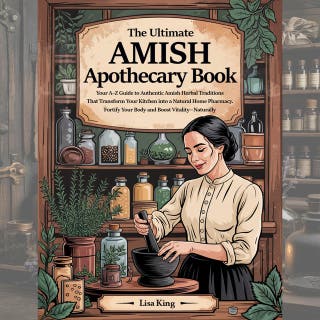 The Ultimate Amish Apothecary Book: Your A–Z Guide to Authentic Amish Herbal Traditions That Transform Your Kitchen into a Natural Home Pharmacy. Fortify Your Body and Boost Vitality—Naturally – omslag till ljudboken av Lisa King