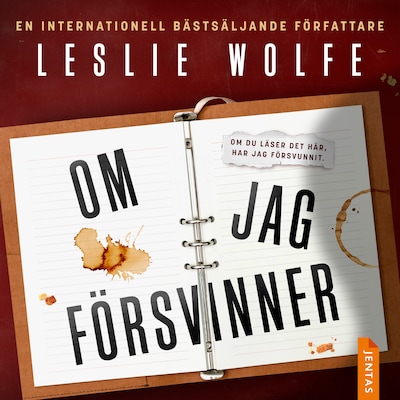 Om jag försvinner – omslag till ljudboken av Leslie Wolfe