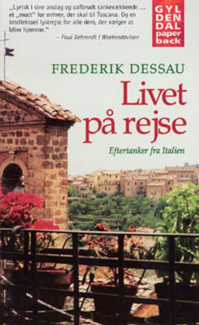 Livet på rejse. Eftertanker fra Italien – omslag til lydbogen af Frederik Dessau