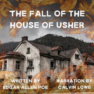 The Fall of the House of Usher – omslag til lydbogen af Edgar Allen Poe