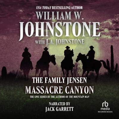 Massacre Canyon – omslag til lydbogen af William W. Johnstone, J.A. Johnstone
