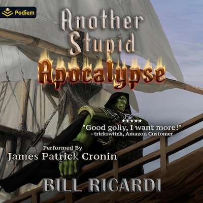 Another Stupid Apocalypse – omslag til lydbogen af Bill Ricardi
