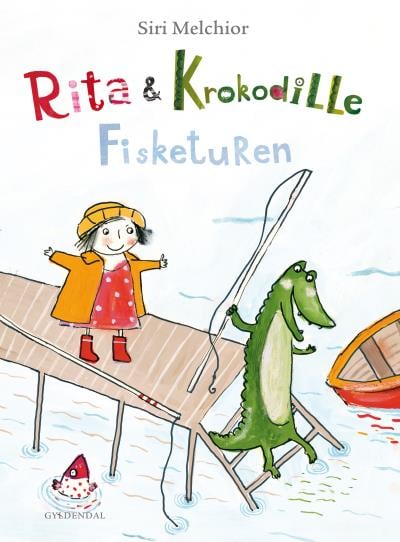 Rita og Krokodille - Fisketuren – omslag til lydbogen af Siri Melchior