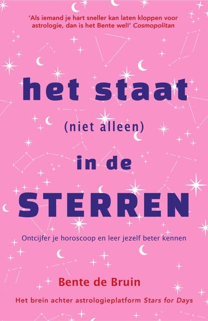 Het staat (niet alleen) in de sterren: Ontcijfer je horoscoop en leer jezelf beter kennen – omslag van het luisterboek van Bente de Bruin