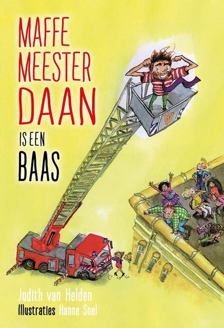 Maffe meester Daan is een baas – omslag van het luisterboek van Judith van Helden