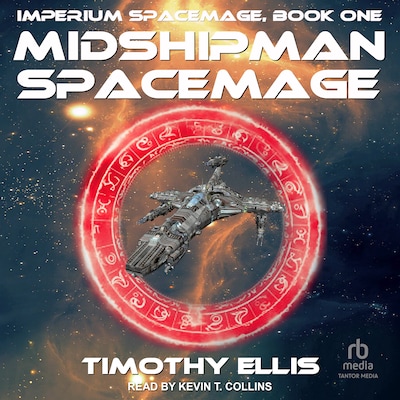 Midshipman Spacemage – omslag til lydbogen af Timothy Ellis