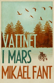 Vattnet i mars – omslag till ljudboken av Mikael Fant