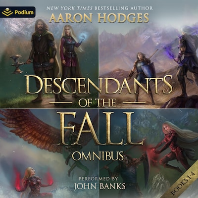 Descendants of the Fall Omnibus – omslag til lydbogen af Aaron Hodges