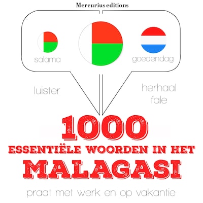 1000 essentiële woorden in het Malagasi – omslag van het luisterboek van JM Gardner
