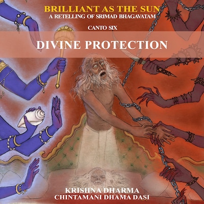 Divine Protection – omslag til lydbogen af Krishna Dharma, Chintamani Dhama Dasi