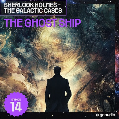 The Ghost Ship (Sherlock Holmes - The Galactic Cases, Episode 14) – omslag til lydbogen af Arthur Conan Doyle, S. Pomej