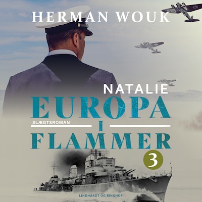Europa i flammer 3 - Op mod vinden – omslag til lydbogen af Herman Wouk