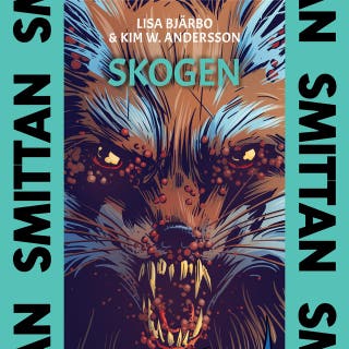 Skogen – omslag till ljudboken av Lisa Bjärbo