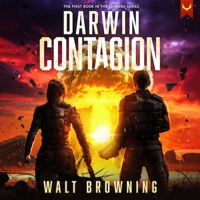 Darwin Contagion – omslag til lydbogen af Walt Browning