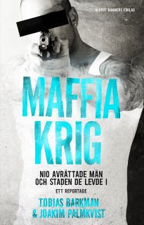 Maffiakrig – omslag till ljudboken av Joakim Palmkvist,Tobias Barkman