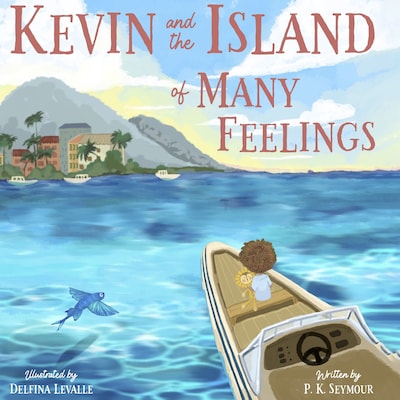 Kevin and the Island of Many Feelings – omslag til lydbogen af P. K. Seymour