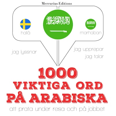 1000 viktiga ord på arabiska – omslag till ljudboken av JM Gardner
