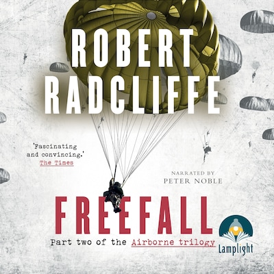 Freefall – omslag til lydbogen af Robert Radcliffe