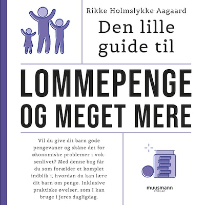 Den lille guide til lommepenge og meget mere – omslag til lydbogen af Rikke Holmslykke Aagaard
