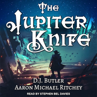 The Jupiter Knife – omslag til lydbogen af D.J. Butler, Aaron Michael Ritchey