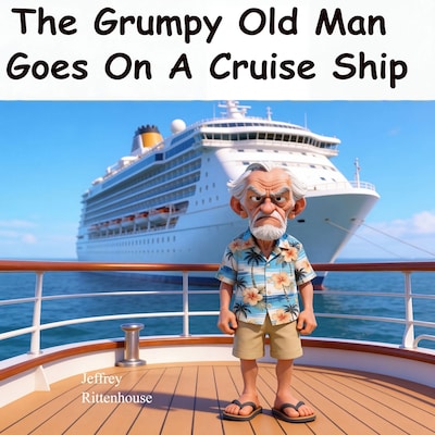 The Grumpy Old Man Goes On A Cruise Ship – omslag til lydbogen af Jeffrey Rittenhouse