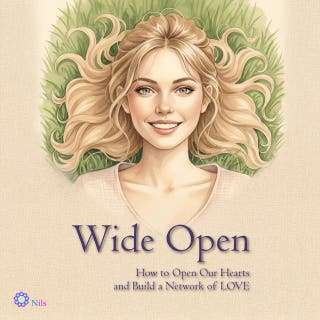 Wide Open: How to Open Our Hearts and Build a Network of LOVE – omslag till ljudboken av Nils Klippstein