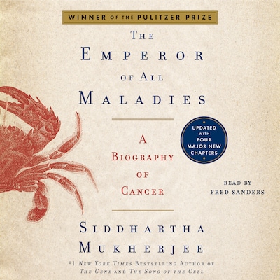 The Emperor of All Maladies – omslag til lydbogen af Siddhartha Mukherjee