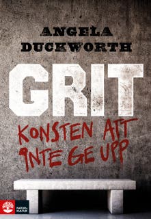 Grit : konsten att inte ge upp – omslag till ljudboken av Angela Duckworth