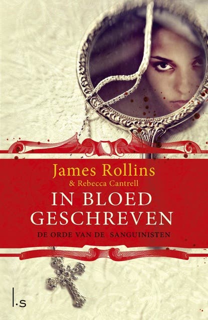In bloed geschreven – omslag van het luisterboek van James Rollins,Rebecca Cantrell