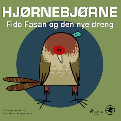 Hjørnebjørne 73 - Fido Fasan og den nye dreng – omslag til lydbogen af Niels Valentin