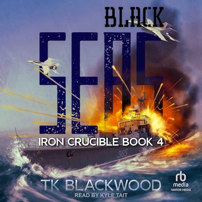 Black Seas – omslag til lydbogen af T.K. Blackwood