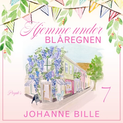 Hjemme under blåregnen – omslag til lydbogen af Johanne Bille