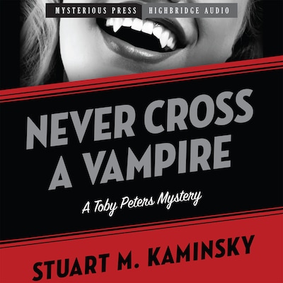 Never Cross a Vampire – omslag til lydbogen af Stuart M. Kaminsky