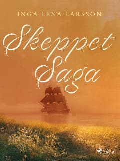 Skeppet Saga – omslag till ljudboken av Inga Lena Larsson