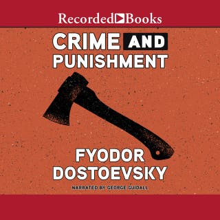 Crime and Punishment – omslag van het luisterboek van Fyodor Dostoyevsky
