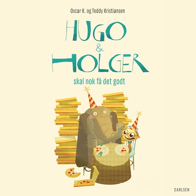 Hugo og Holger skal nok få det godt – omslag til lydbogen af Oscar K.