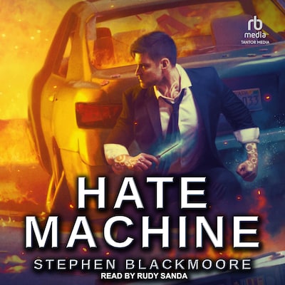 Hate Machine – omslag til lydbogen af Stephen Blackmoore